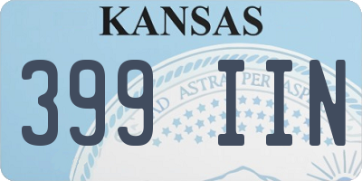 KS license plate 399IIN
