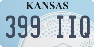 KS license plate 399IIQ