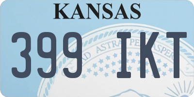 KS license plate 399IKT