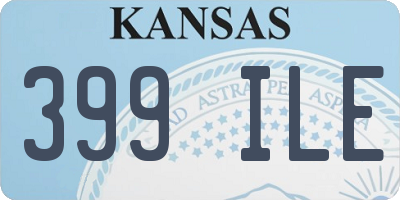 KS license plate 399ILE