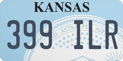 KS license plate 399ILR