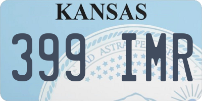 KS license plate 399IMR