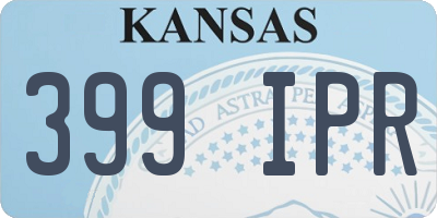 KS license plate 399IPR