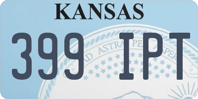 KS license plate 399IPT