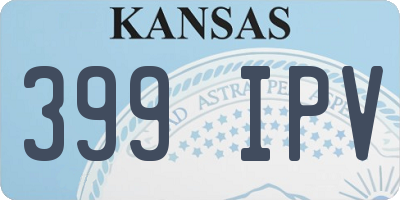 KS license plate 399IPV