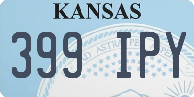 KS license plate 399IPY