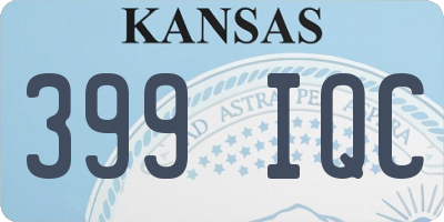 KS license plate 399IQC