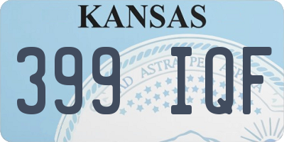 KS license plate 399IQF