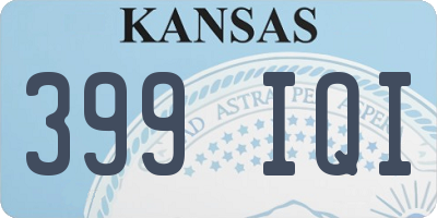 KS license plate 399IQI