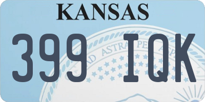 KS license plate 399IQK