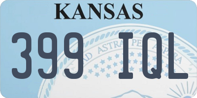 KS license plate 399IQL