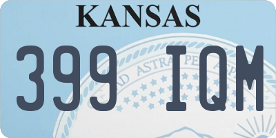 KS license plate 399IQM