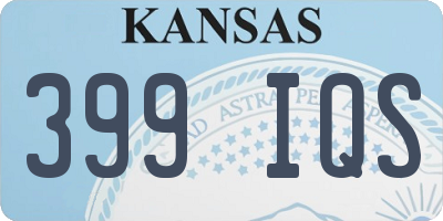 KS license plate 399IQS