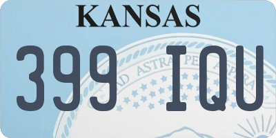 KS license plate 399IQU