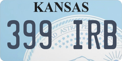 KS license plate 399IRB
