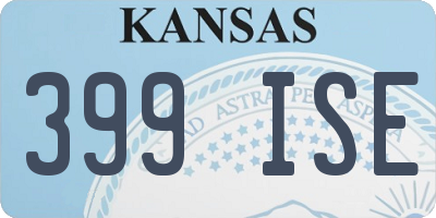 KS license plate 399ISE