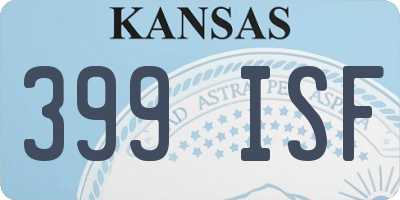 KS license plate 399ISF