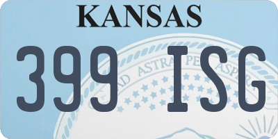 KS license plate 399ISG