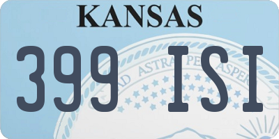 KS license plate 399ISI