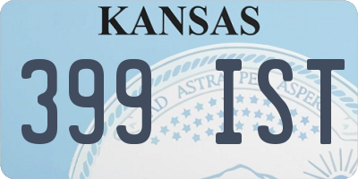 KS license plate 399IST