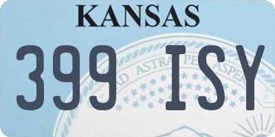 KS license plate 399ISY