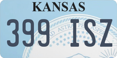 KS license plate 399ISZ