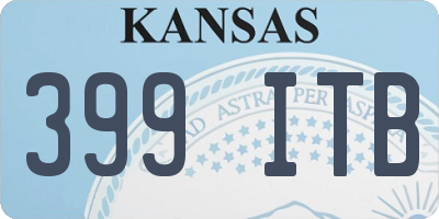 KS license plate 399ITB