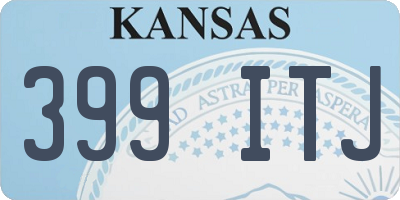 KS license plate 399ITJ