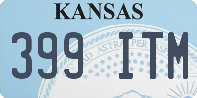 KS license plate 399ITM