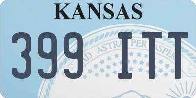 KS license plate 399ITT