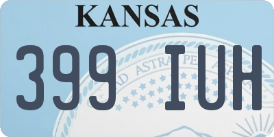 KS license plate 399IUH