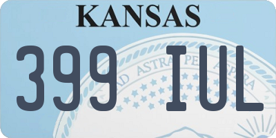 KS license plate 399IUL