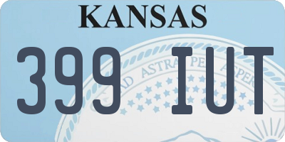 KS license plate 399IUT