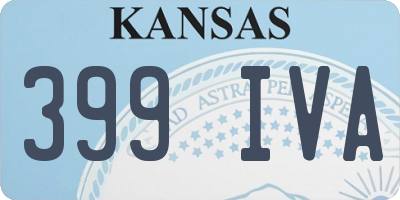 KS license plate 399IVA