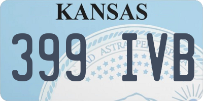 KS license plate 399IVB
