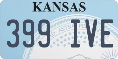 KS license plate 399IVE