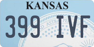 KS license plate 399IVF
