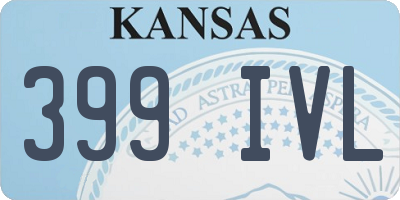 KS license plate 399IVL