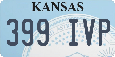 KS license plate 399IVP