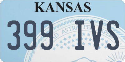 KS license plate 399IVS