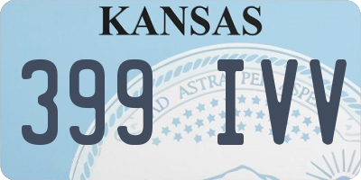 KS license plate 399IVV