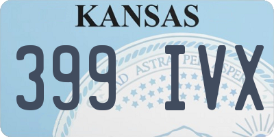 KS license plate 399IVX