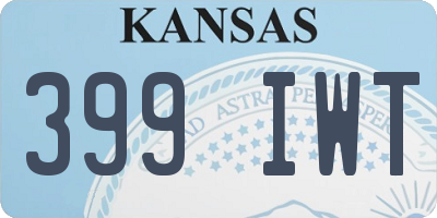 KS license plate 399IWT