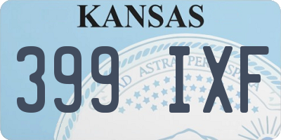 KS license plate 399IXF