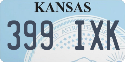 KS license plate 399IXK