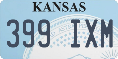 KS license plate 399IXM