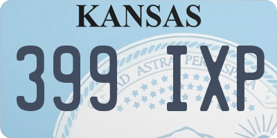 KS license plate 399IXP