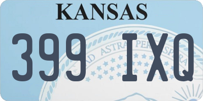 KS license plate 399IXQ
