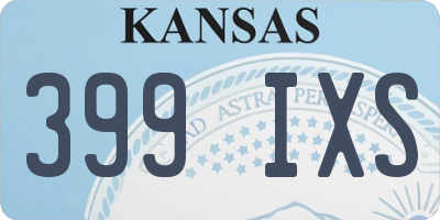 KS license plate 399IXS