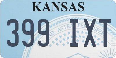 KS license plate 399IXT